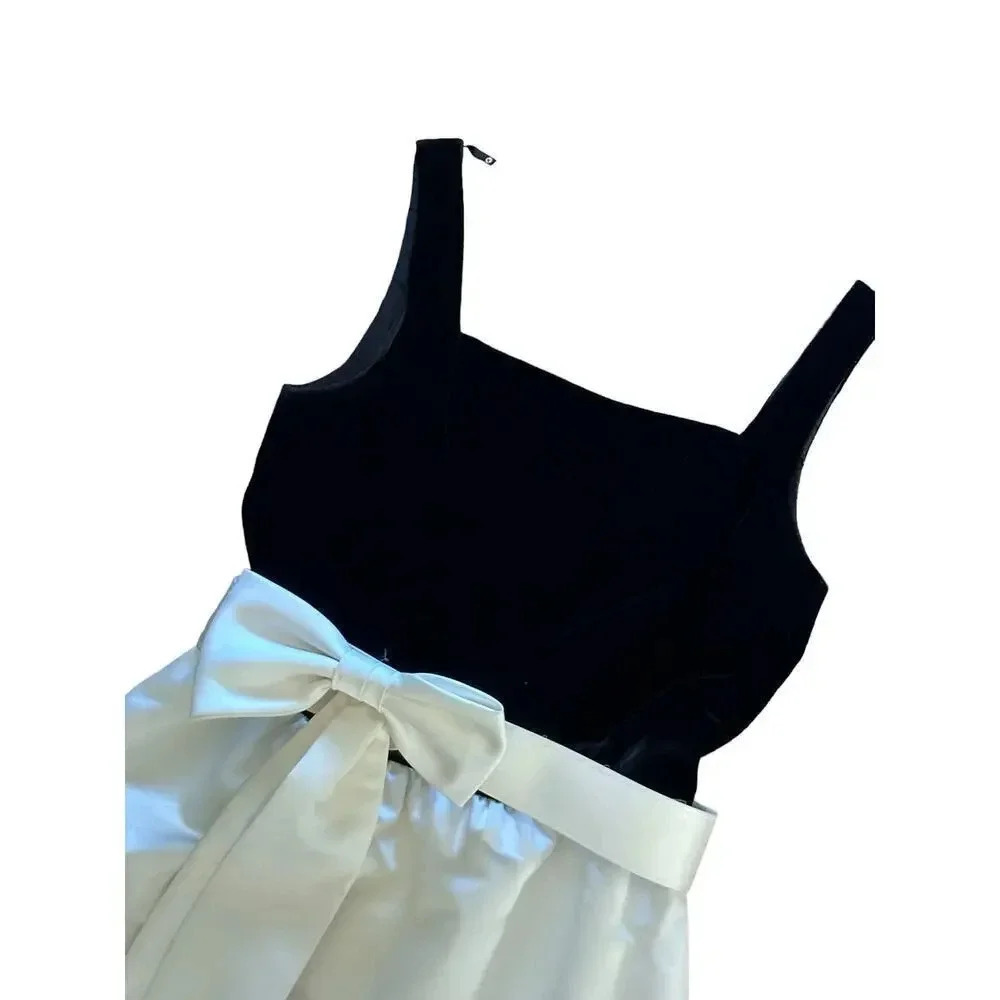 Oleg Cassini Black Tie Vintage rare gown Dress Size 8 - Picture 3 of 9